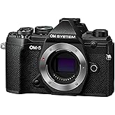 OM SYSTEM Olympus OM-5 Black Micro Four Thirds System Camera Outdoor Camera Weather Sealed Design 5-Axis Image Stabilization