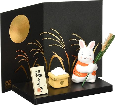 Amazon Co Jp 錦彩十五夜うさぎ お月見 小 1221 ホーム キッチン