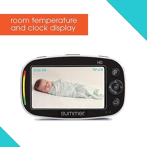 Summer Infant Baby Pixel Zoom HD Video Baby Monitor with