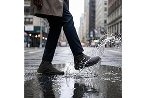 Waterproof Silicone Shoe Covers for Rain, Reusable Slip Resistant Overshoes for Walking, Commuting and Outdoor Activities, St