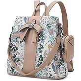 ZOCAI Backpack Purse for Women Fashion Backpack Purses PU Leather Daypacks Anti-Theft Shoulder Bag Satchel Purse