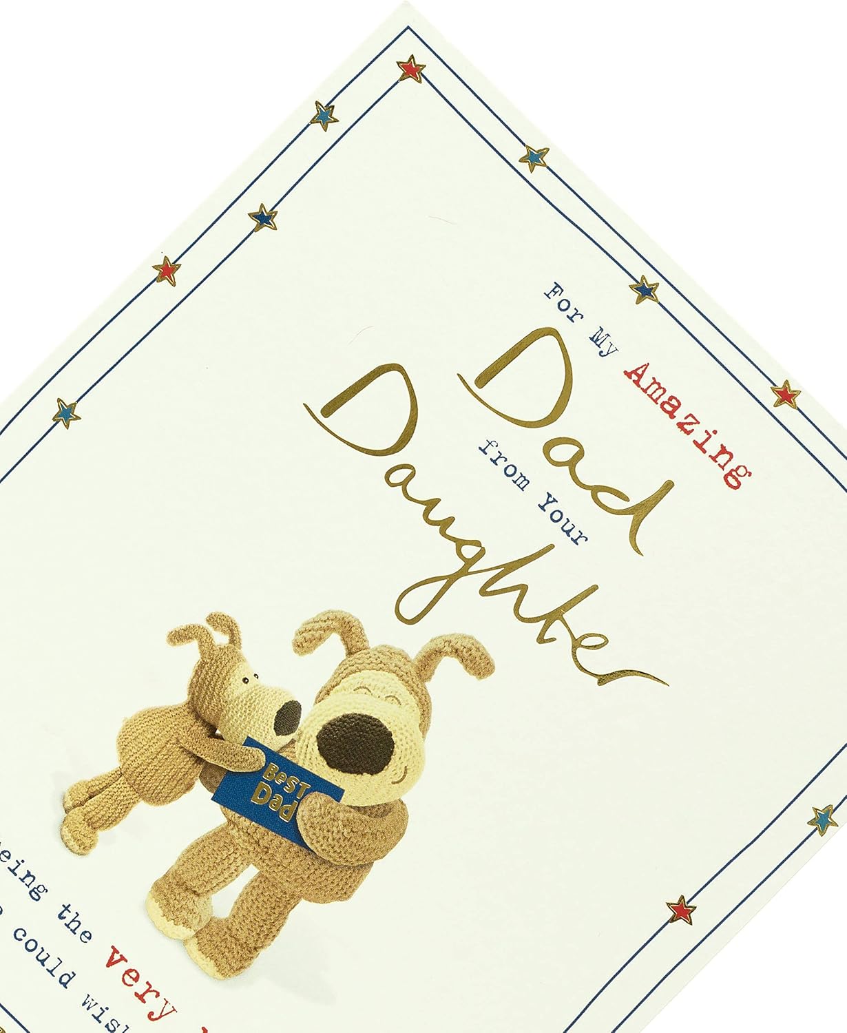 Boofle Dad Birthday Card from Daughter,White,159mm x 184mm - Image 5