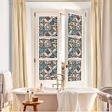 dktie Window Film Privacy Non Adhesive Stained Glass 44.5x200 cm UV Blocking view 7