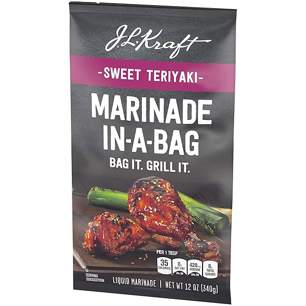 KRAFT MARINADES SWEET TERIYAKI MARINADE-IN-A-BAG LIQUID MARINADE, 12 OZ BAG