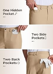Willit Mens Golf Pants Stretch Dress Pants Quick