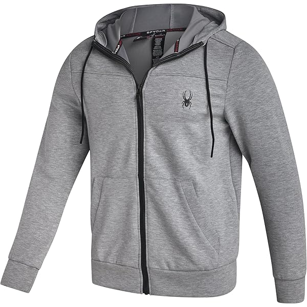 Amazon.com: Spyder Mens Zip up Hoodie - Athletic Tech Double Knit