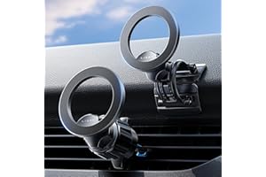 LISEN Magnetic Phone Holder for Car, MagSafe Car Mount for iPhone 17 Car Accessories for Men Women Gifts for Christmas [95% Increase Magnet] Car Vent Phone Mount RV Truck Mat Fit GPS iPhone 17 Pro Max