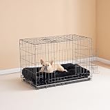 EHEYCIGA Fluffy Dog Crate Bed Medium 75x50x7.5cm Dark Grey view 8