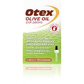 Otex Olive Oil Ear Drops For Natural, Gentle Removal of Excessive, Hardened Ear Wax. Bottle with Dropper Applicator, 10 ml (Pack of 1)