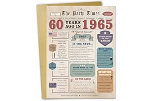 Zyulin 60th Birthday Gift Cards for Women Men, Gifts for 60 Year Old Woman Man, 60th Birthday Decorations for Dad Mom