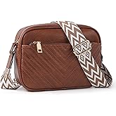 TANTOMI Crossbody Purses for Women Leather Purse Shoulder Handbags with Wide Strap, Small Crossbody Bags for Women Travel