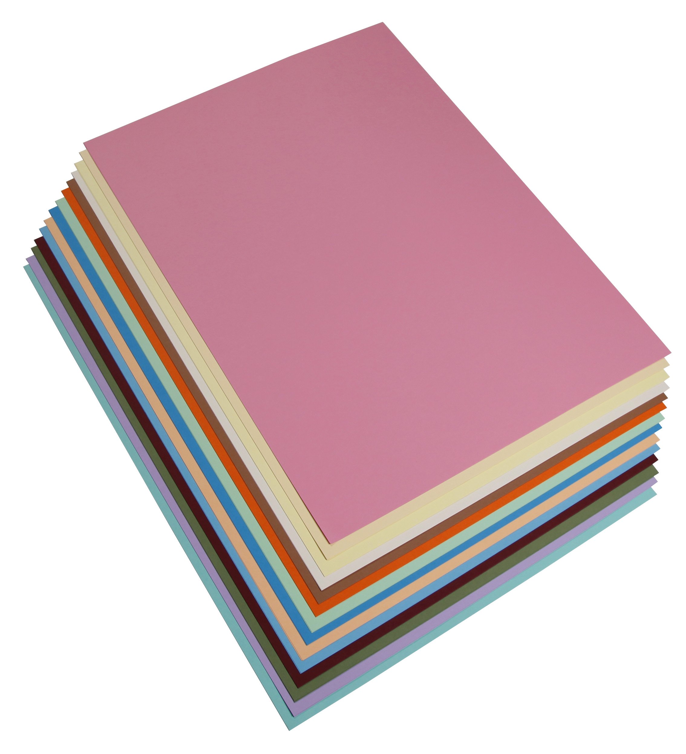 Clairefontaine - Ref 975799C - Maya Smooth Coloured Drawing Card (2 x Packs of 14 Sheets) - 185gsm - 70 x 100cm - Pastel Colours Colour - Deep Dyed, Acid Free, pH Neutral