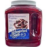 Sliced strawberry topping