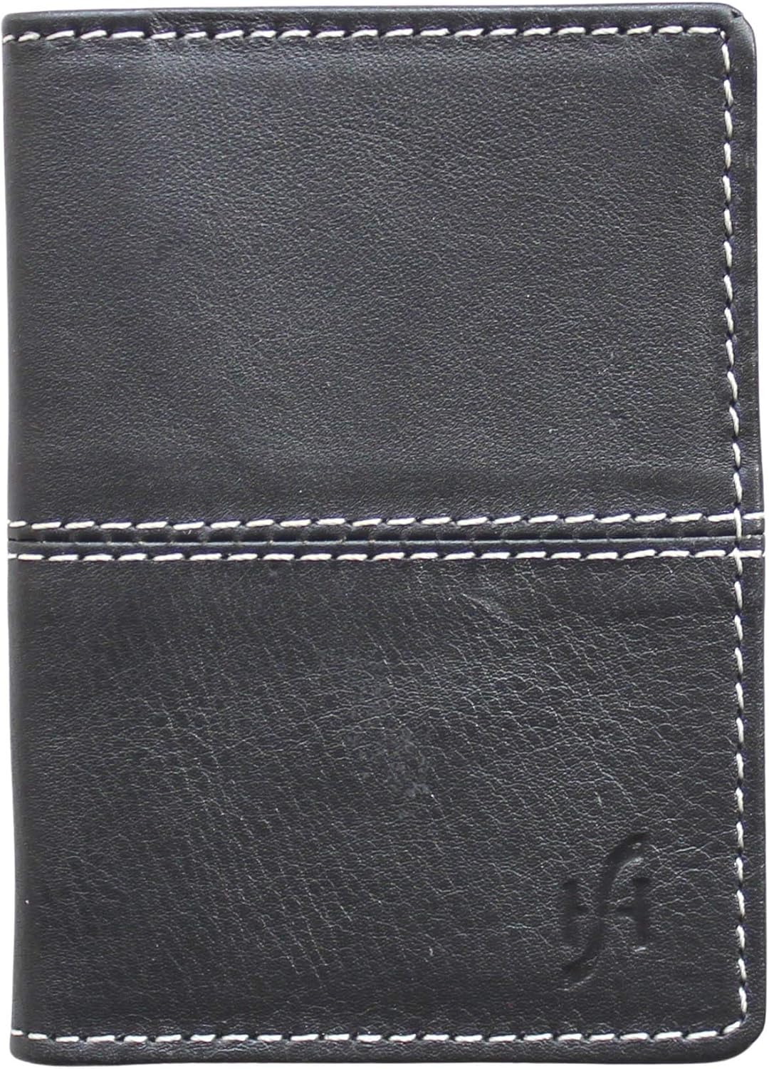 STARHIDE RFID Blocking Small Leather Wallet for Men & Women, Minimalist Slim Credit & Business Card Holder