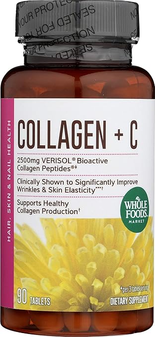 Amazon Com Whole Foods Market Collagen C 90 Ct Prime Pantry