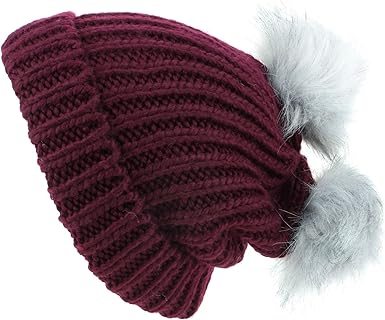 hat with two bobbles