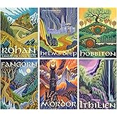 6Packs Ring Art Diamond Art Kits for Adults,Abstract Landscape Diamond Painting Kits,DIY 5D Fairy Dust Diamond Art Painting K