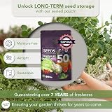 Garden Pack Garden Pack Seeds Pouch 50 Varieties Non-GMO 25000 Seeds view 7