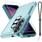 RMOCR for Samsung Galaxy S26 Case,Military Grade Phone Cover, Mint Green | with Screen Protector+Camera Lens Cover+Wrist Lanyard Strap,Heavy Duty Shockproof Case for Samsung S26