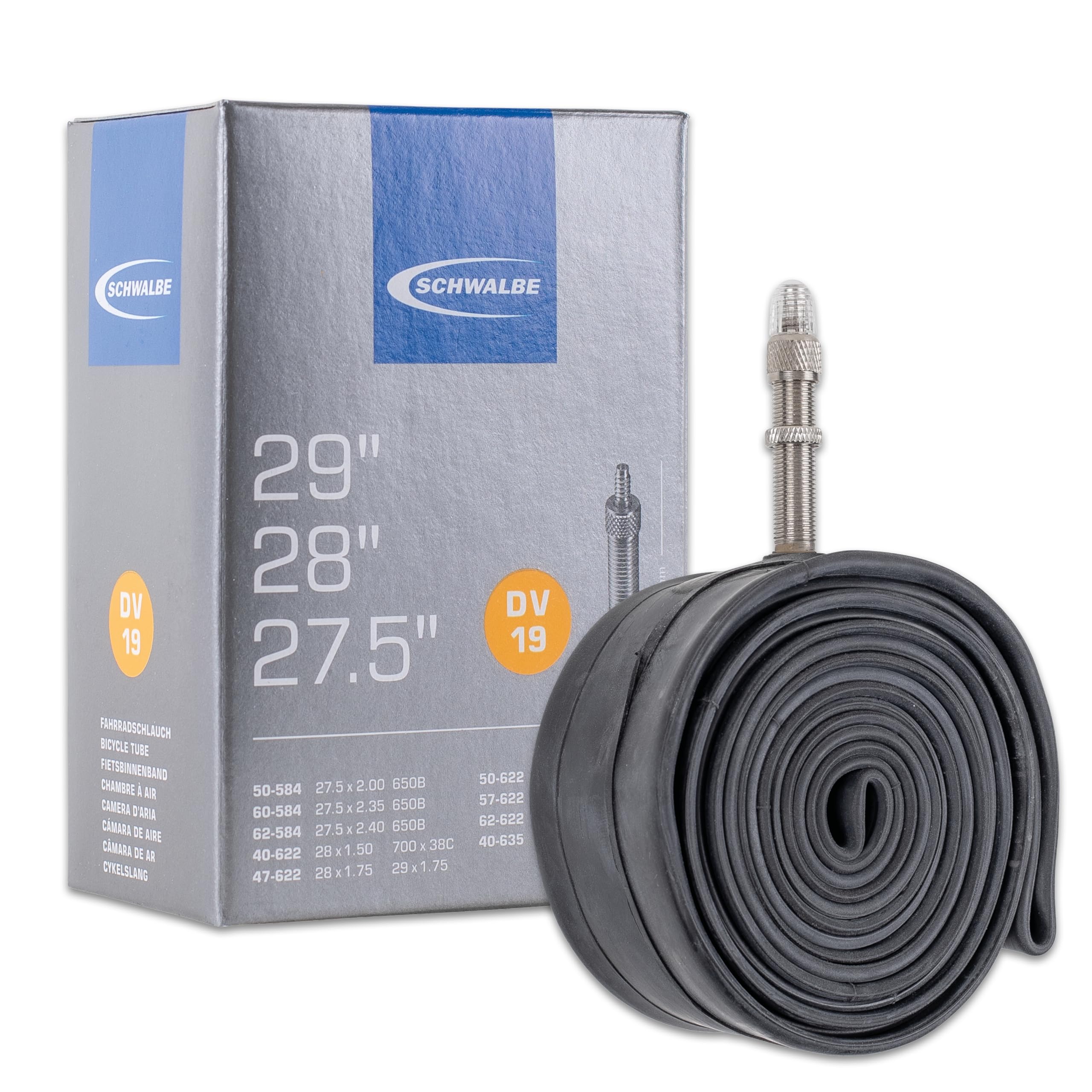 Schwalbe DV19 Tube Woods (700 x 38-45C) - 27.5 x 2.10 C69-29 x 2.40 Inches