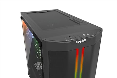 be quiet! Pure Base 500DX Escritorio Negro Pure Base 500DX, Escritorio, PC, Acrilonitrilo butadieno estireno (ABS), Acero, Vidrio Templado, Negro, ATX,Micro ATX,Mini-ATX, Rojo/Verde/Azul