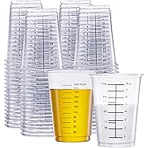 Gusto [10 oz. - 50 Count] Multipurpose Disposable Measuring Cups - Baking, Cooking, Epoxy Resin, Mixing & Measuring Cups (For