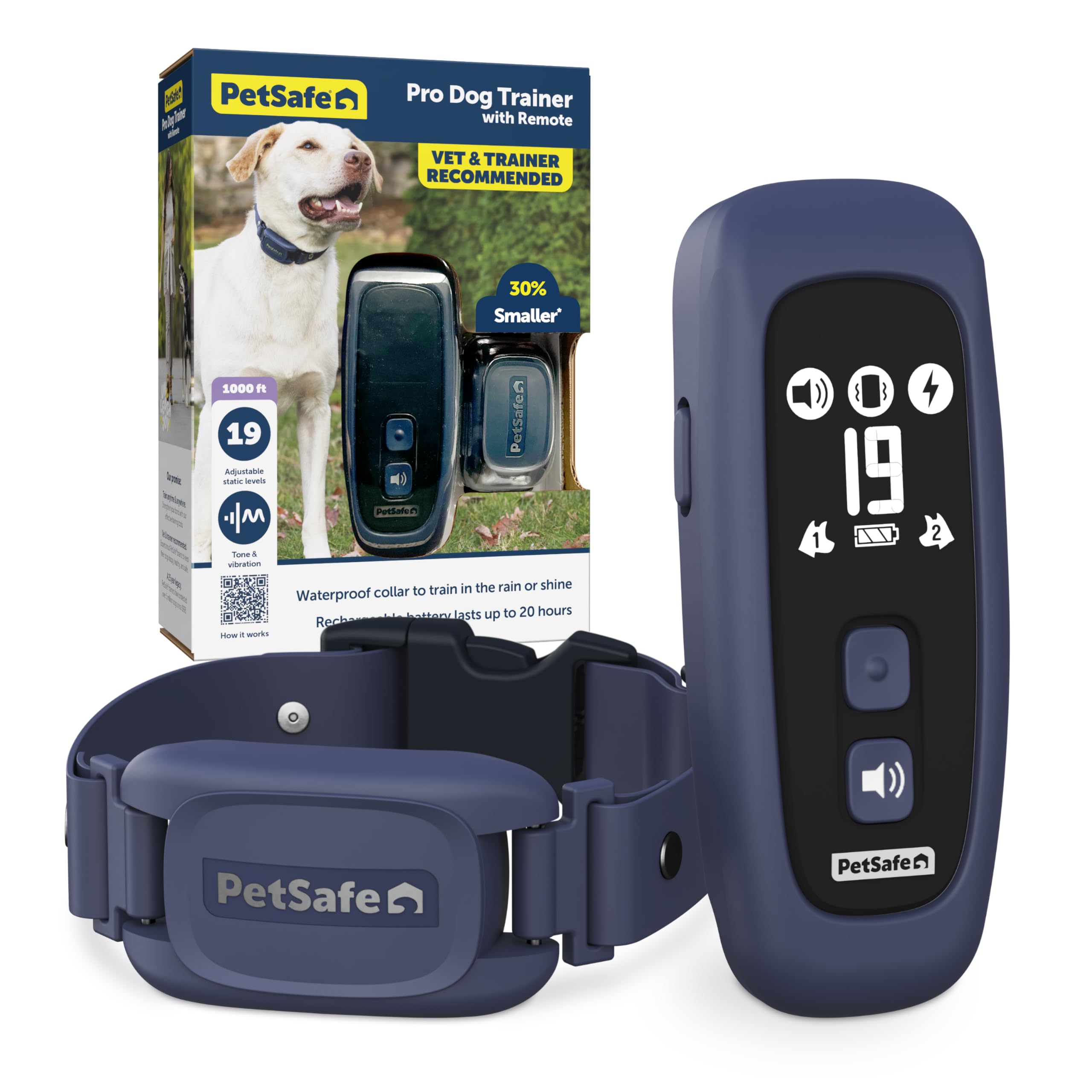 Photo 1 of ***USED*** PetSafe Pro Dog Trainer with Remote - Effective Dog Training - 15 Levels of Static Correction - Waterproof Collar - Rechargeable Training Collar - Compact Remote Transmitter
