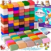 ARTPAR Air Dry Clay for Kids,90 Colors Modeling Magic Clay Bulk Kit | Colorful Molding Clay Sculpting Set,Soft &amp; Non-Sticky,DIY Classroom Activities,Fun Art &amp; Crafts Gifts for Boys &amp; Girls 3-12Y