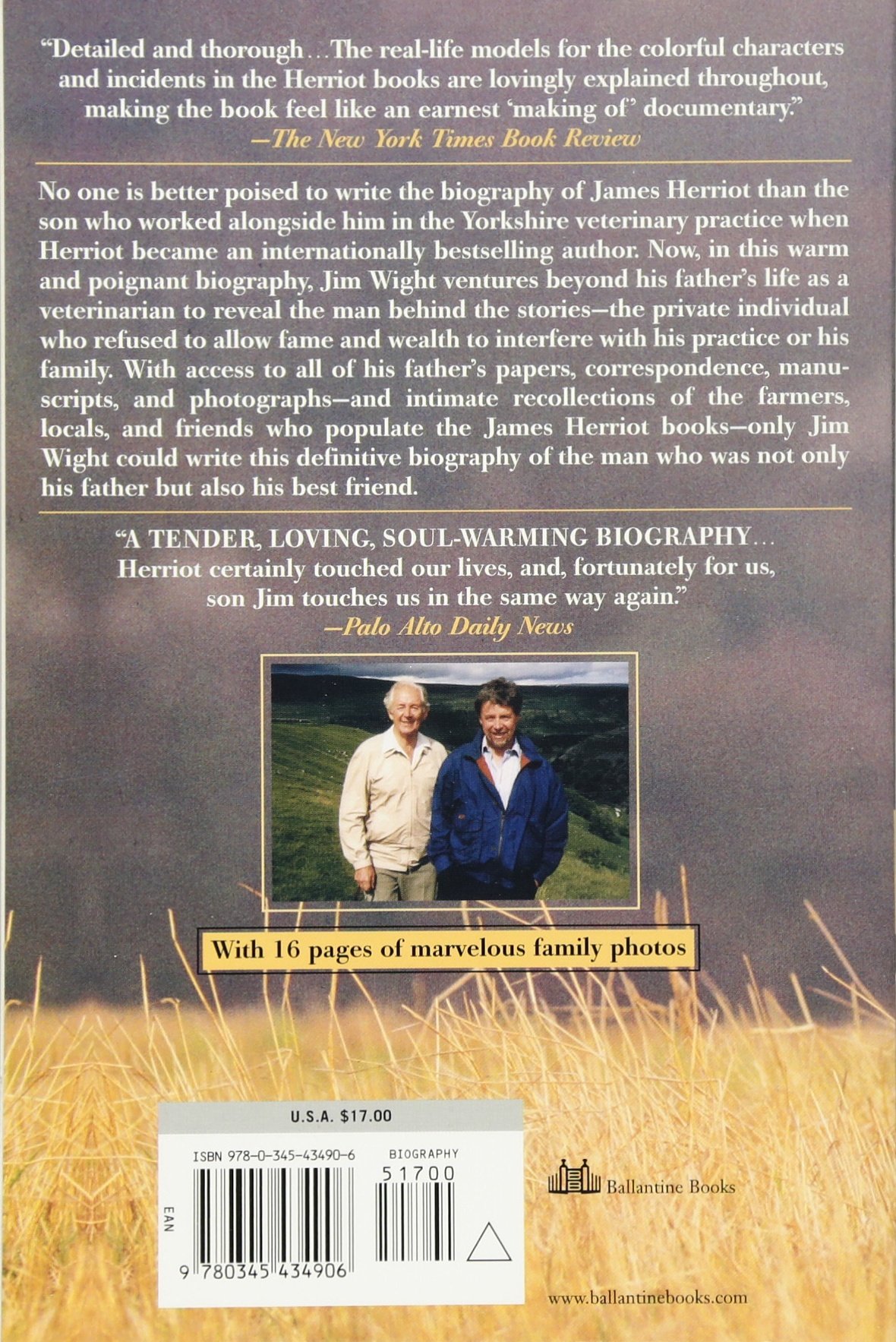 The Real James Herriot A Memoir Of My Father Wight James 9780345434906 Amazon Com Books