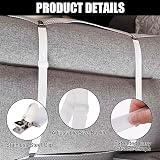 GOWTX 5Pcs Fitted Bed Sheet Grippers, Adjustable Elastic Tensioners view 3