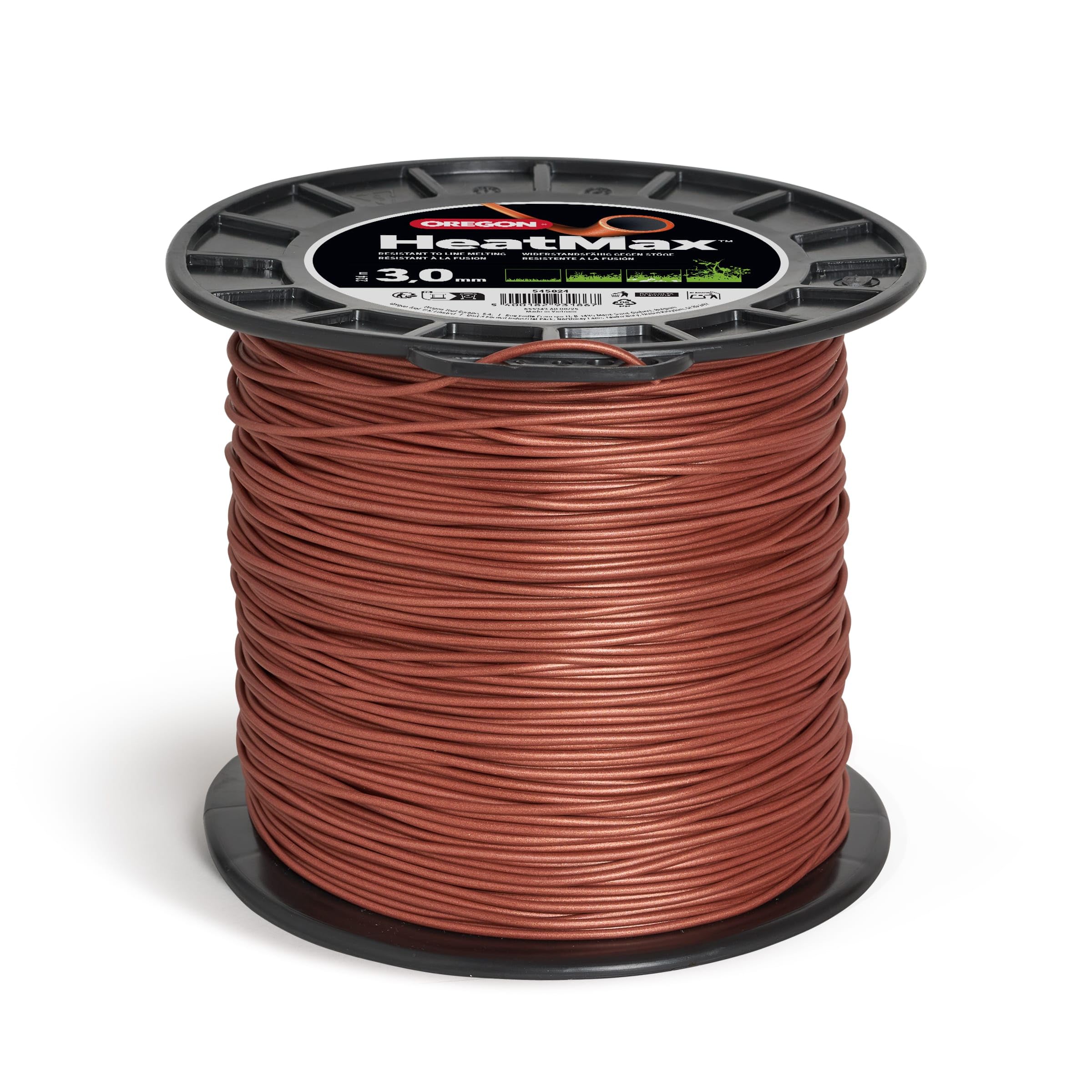 Oregon Heat Resistant 3mm Strimmer Line, Tackles Thick Grass, Weeds, Tough Vegetation & Brambles, Professional Heavy Duty Durable Strimmer Wire, Fits Most Standard Models, 3.0 mm x 224m (545824)