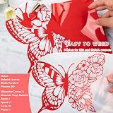 VINYL FROG Glossy Red Permanent Vinyl 12x10 ft Self Adhesive Craft Vinyl view 9