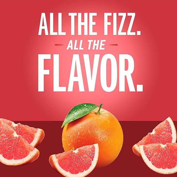 IZZE SPARKLING JUICE, GRAPEFRUIT, NO ADDED SUGARS, NO PRESERVATIVES, NON-GMO, 8.4 FL OZ CAN (PACK OF 24)