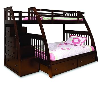 bunk beds with built in stairs