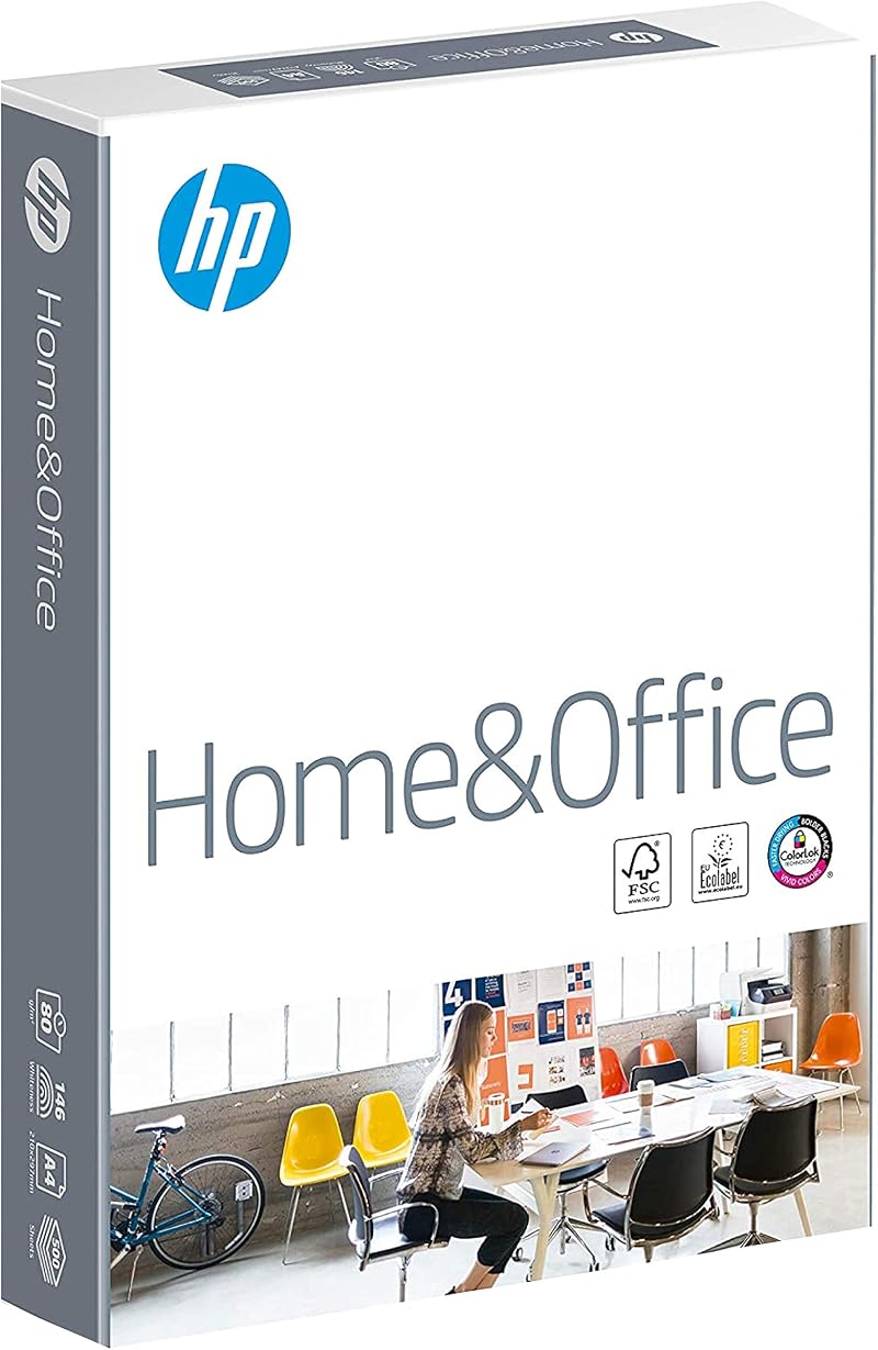 HP Home & Office A4 Copy Paper 210 x 297mm 80gsm 1 Ream 500 Sheets