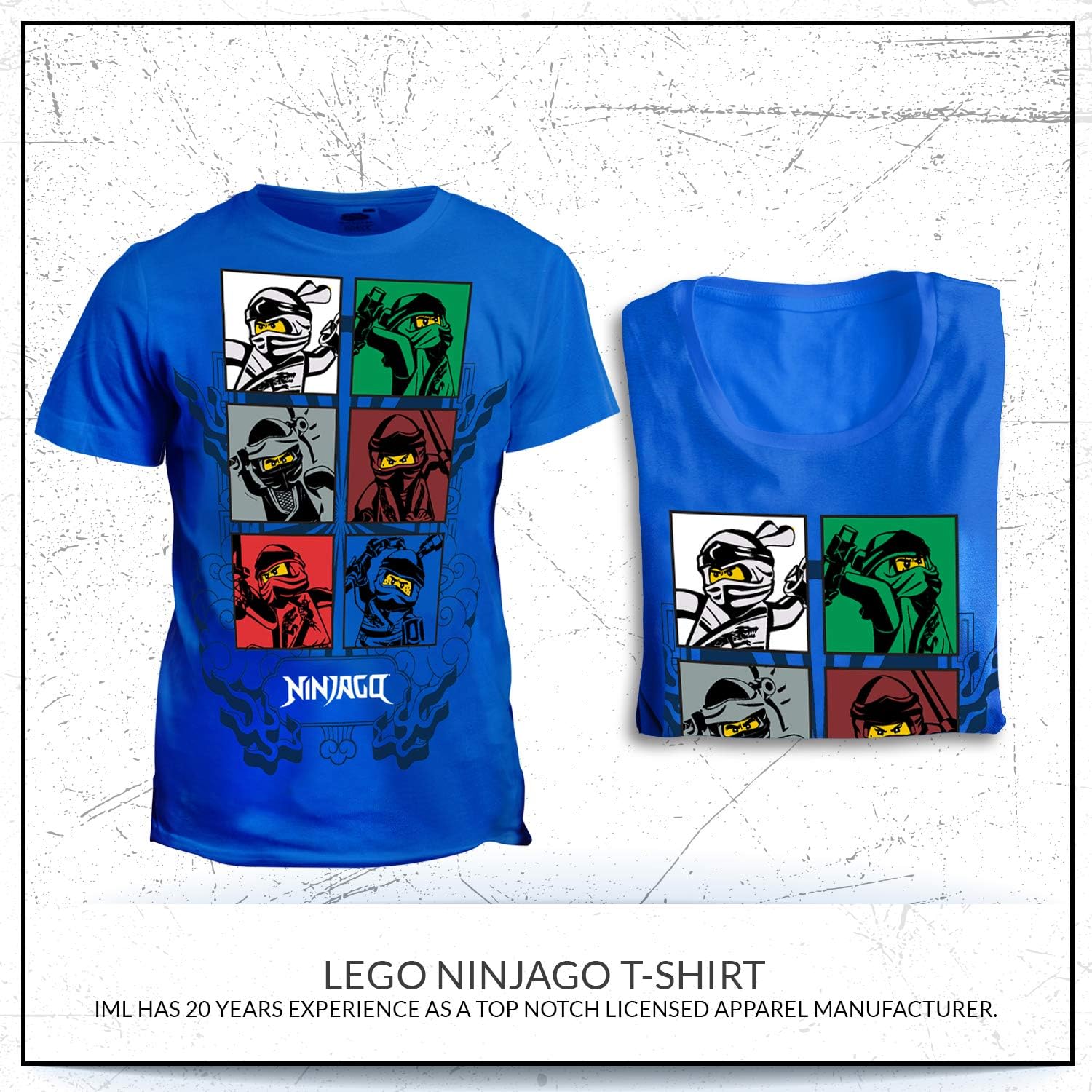LEGO Boys' Round Neck Short Sleeve Lego Characters Graphic Design T-Shirt, Little Boys & Big Boys Tee: Clothing