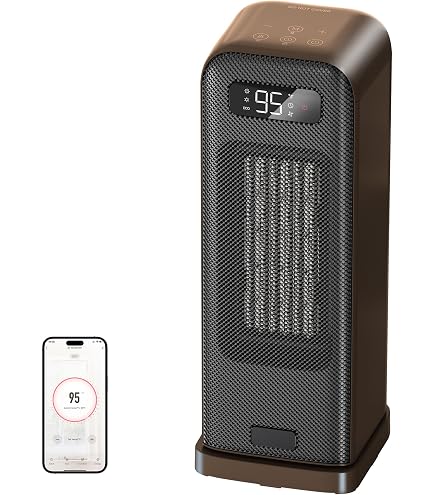 Chauffage D’Appoint 1800W Avec Thermostat IA – Oscillation 70° – Silencieux & Économe - 10