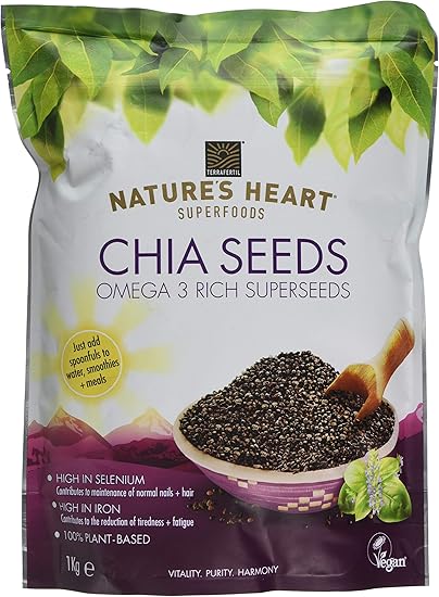 Terrafertil Nature S Heart Chia Seeds 2 Kg Amazon Co Uk Grocery
