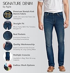 ETHANOL Mens Super Comfy Straight Stretch Knit