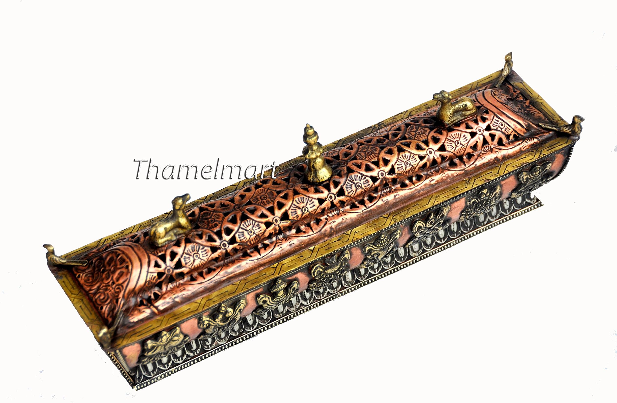 Amazing Pagoda Style Tibetan Incense Burner Hand Crafted in Nepal