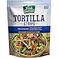 Fresh Gourmet Tri | Color Tortilla Strips | 3.5 Ounce, Pack of 9 | Low Carb | Crunchy Snack and Salad Topper