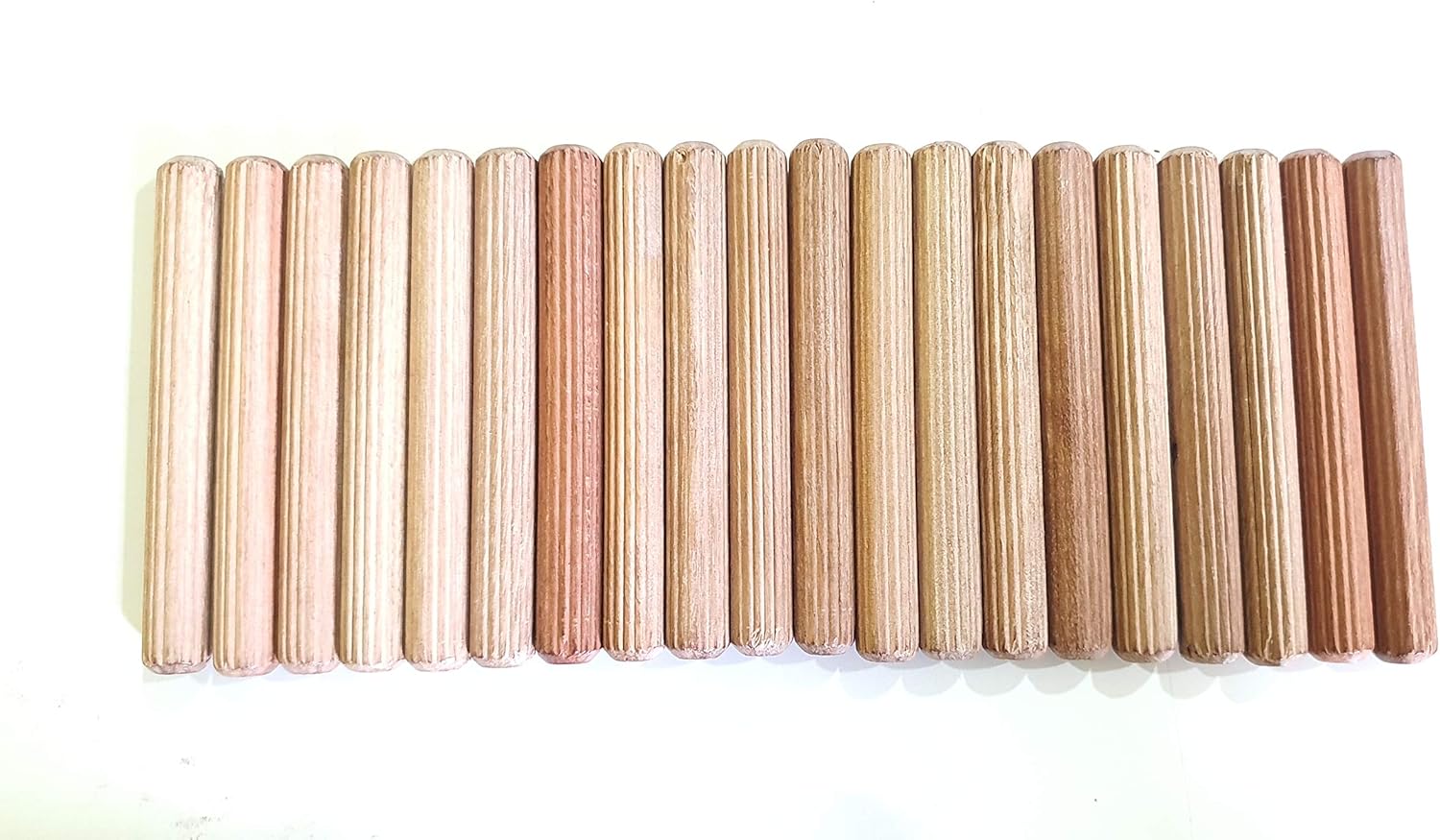 Ejoyous 50PCS Wooden Dowel Pins Drawer Grooved Fluted Dowel