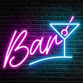 Kavaas Bar Neon Sign for Home Bar, LED Bar Sign for Man Cave Pub Cocktails Party - Best Gifts for Husband, Father, Birthday, Christmas