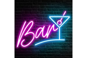 Kavaas Bar Neon Sign for Home Bar, LED Bar Sign for Man Cave Pub Cocktails Party - Best Gifts for Husband, Father, Birthday, Christmas