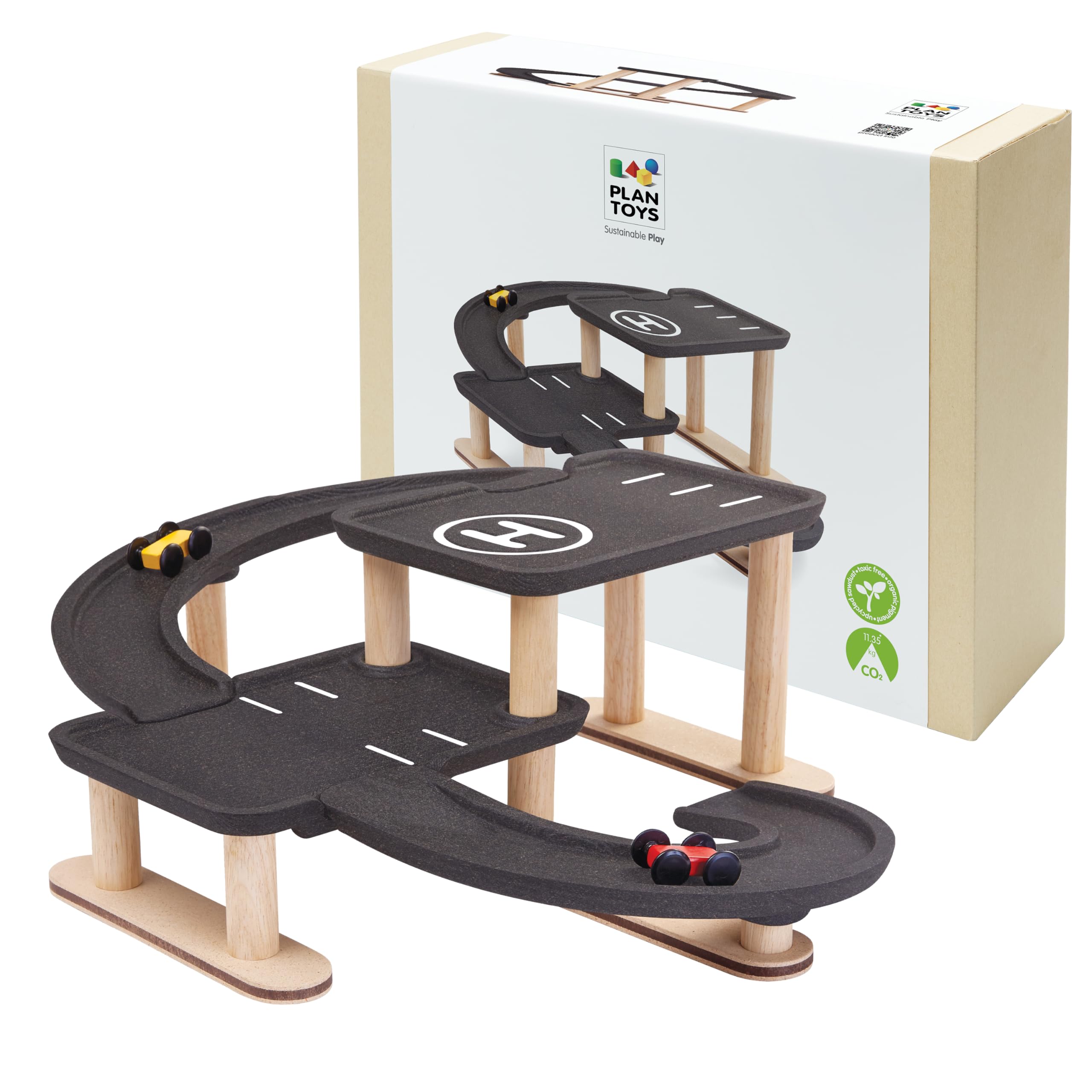 PlanToys Running and Play Parking (6270), Black