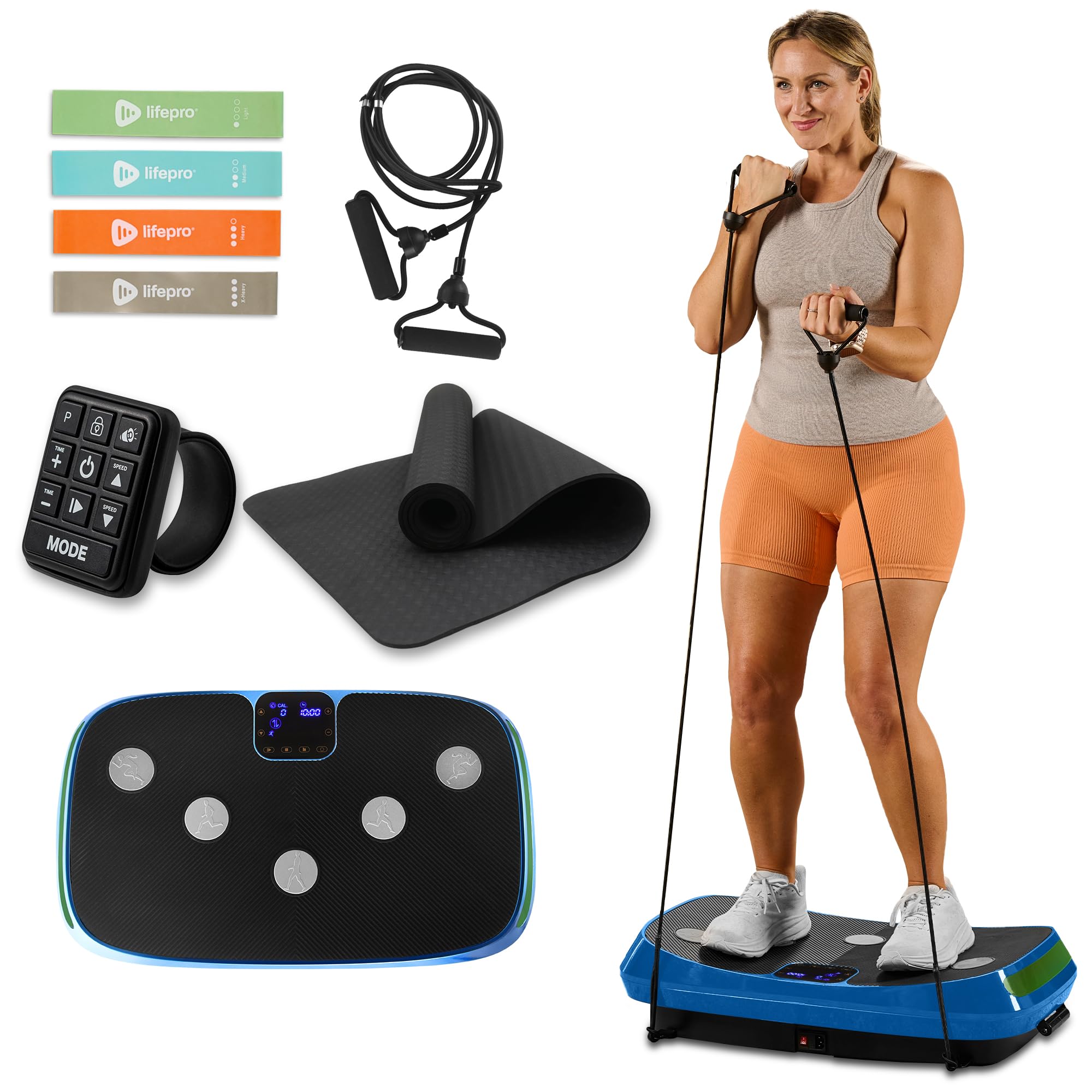 Photo 1 of Lifepro Rumblex 4D Vibration Plate Exercise Machine with Triple Motor Oscillation, Linear, and Pulsation – Advanced 4D Vibration Technology for Whole Body Fitness, Weight Loss and Recovery at Home