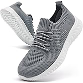 RJYWGS Slip-On Walking Running Shoes Tennis Sneakers Lightweight Breathable Mesh Gym Work Casual Fashion Comfort Summer Sports Sandals&Athletic Shoes