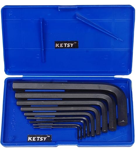 Ketsy 816 (Crv)Allen Key Set Of 9 Pcs (1.5, 2, 2.5, 3, 4, 5, 6, 8, 10 Mm)