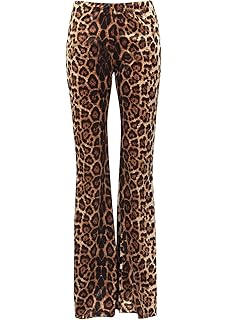 cheetah flare jeans