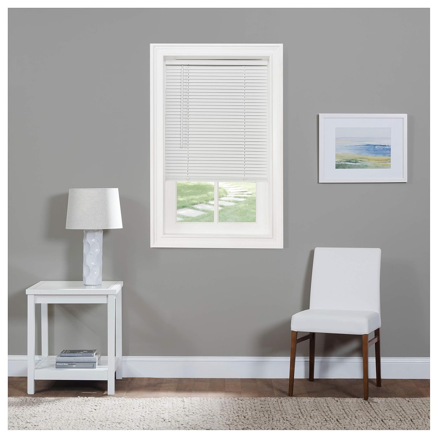Serenity Home Cordless Mini Blind 1 in. Light Filtering